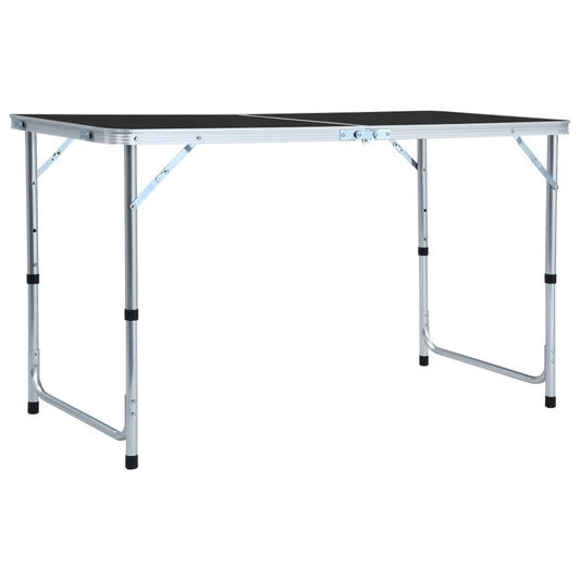 Campingtisch Klappbar Grau Aluminium 120x60 cm