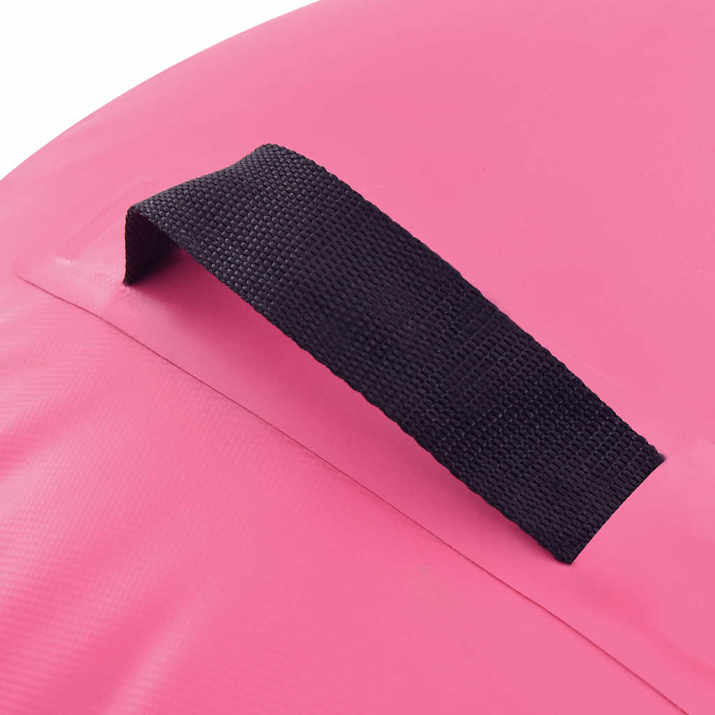 Aufblasbare Gymnastik-Rolle mit Pumpe 100x60 cm PVC Rosa