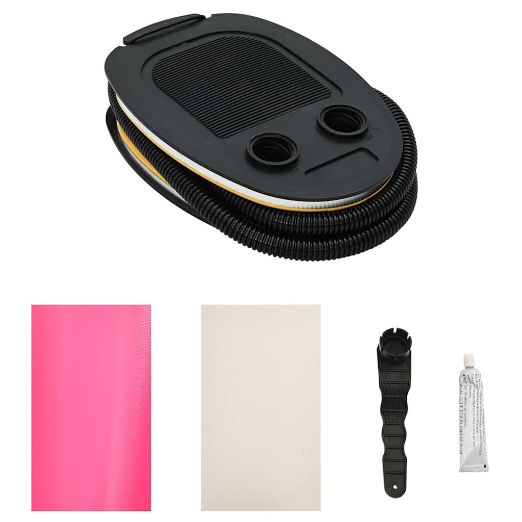 Aufblasbare Gymnastik-Rolle mit Pumpe 100x60 cm PVC Rosa