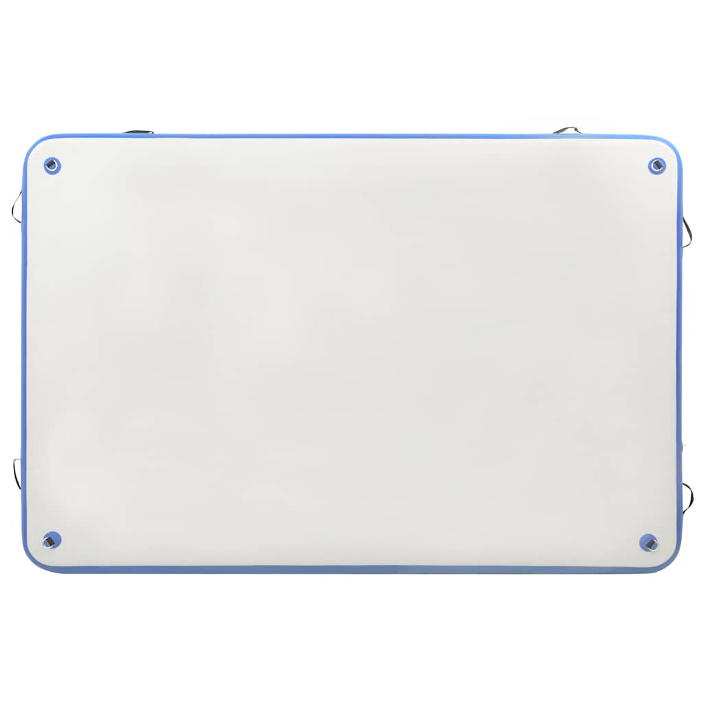 Aufblasbare Schwimmmatte Blau und Weiß 300x200x15 cm