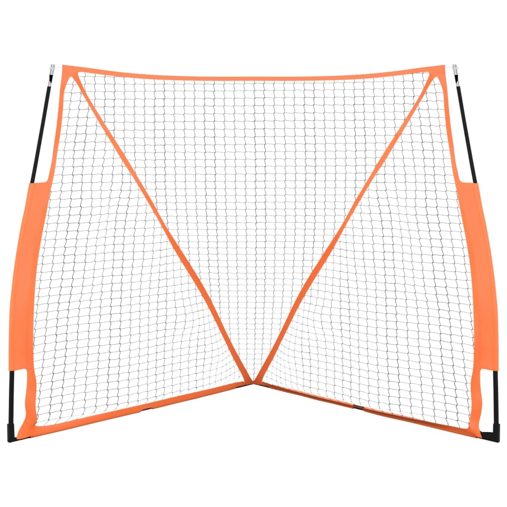 Baseball-Netz Tragbar Orange Schwarz 183x182x183 cm Stahl