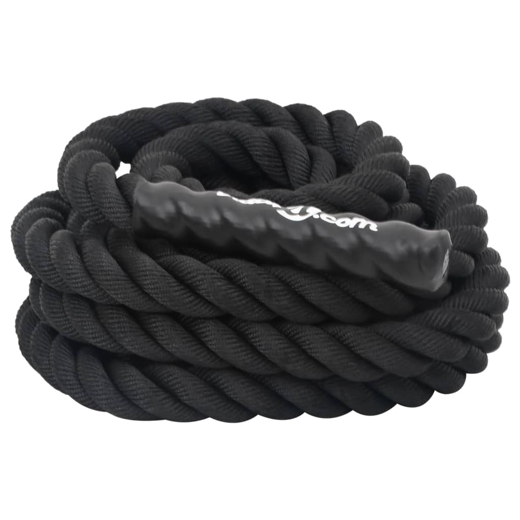 Battle Rope Schwarz 6 m 4,5 kg Polyester