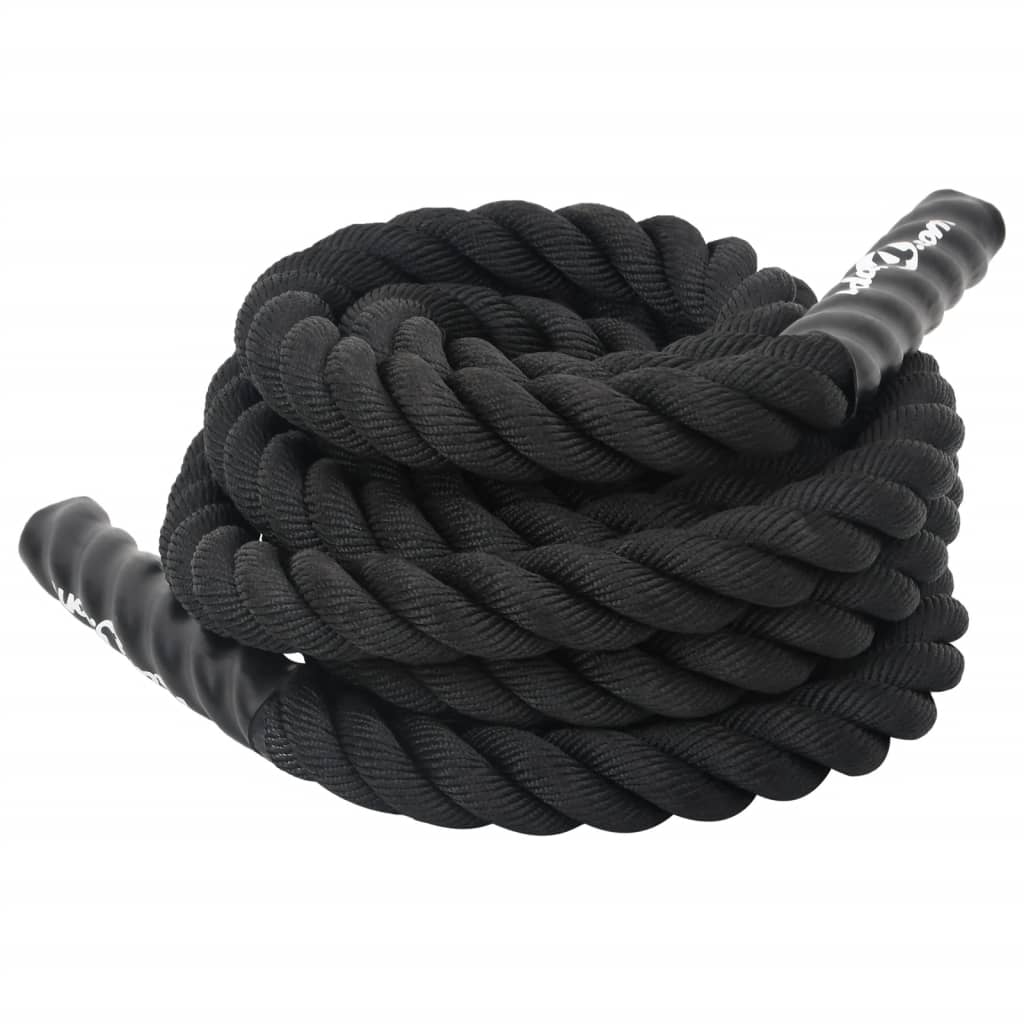Battle Rope Schwarz 6 m 4,5 kg Polyester