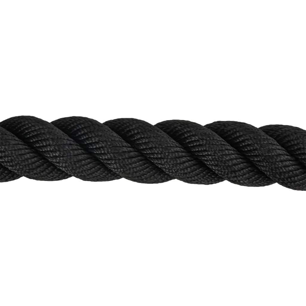 Battle Rope Schwarz 6 m 4,5 kg Polyester