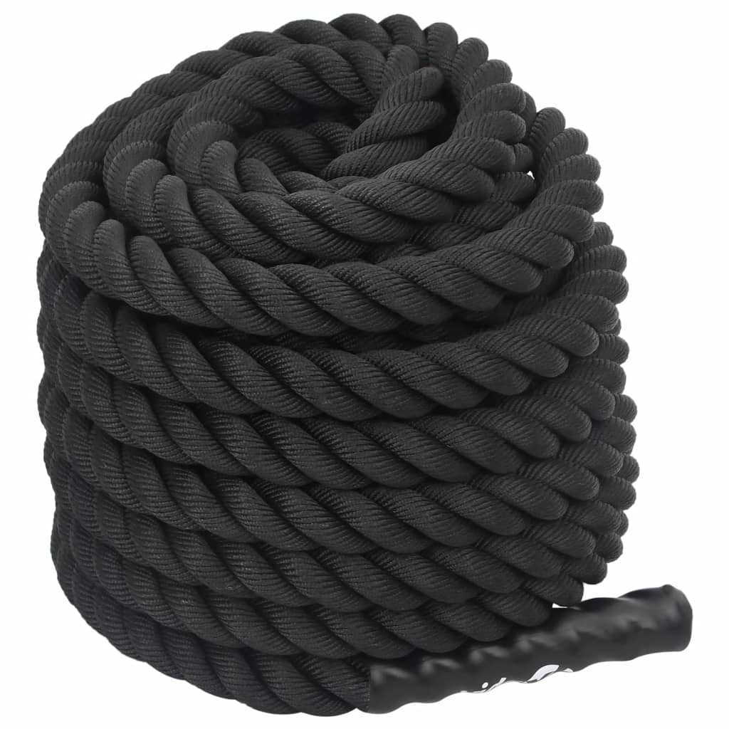 Battle Rope Schwarz 15 m 11 kg Polyester