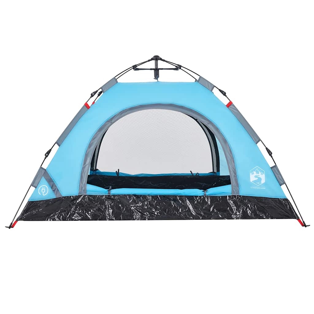 Campingzelt 2 Personen Blau Quick Release