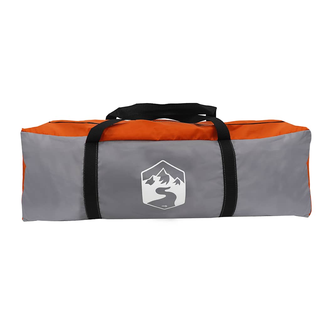 Autozelt 2 Personen Grau und Orange Wasserfest