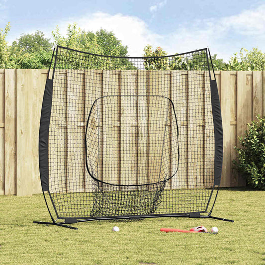 Baseball-Übungsnetz Schwarz 250 x 106 x 209 cm Polyester