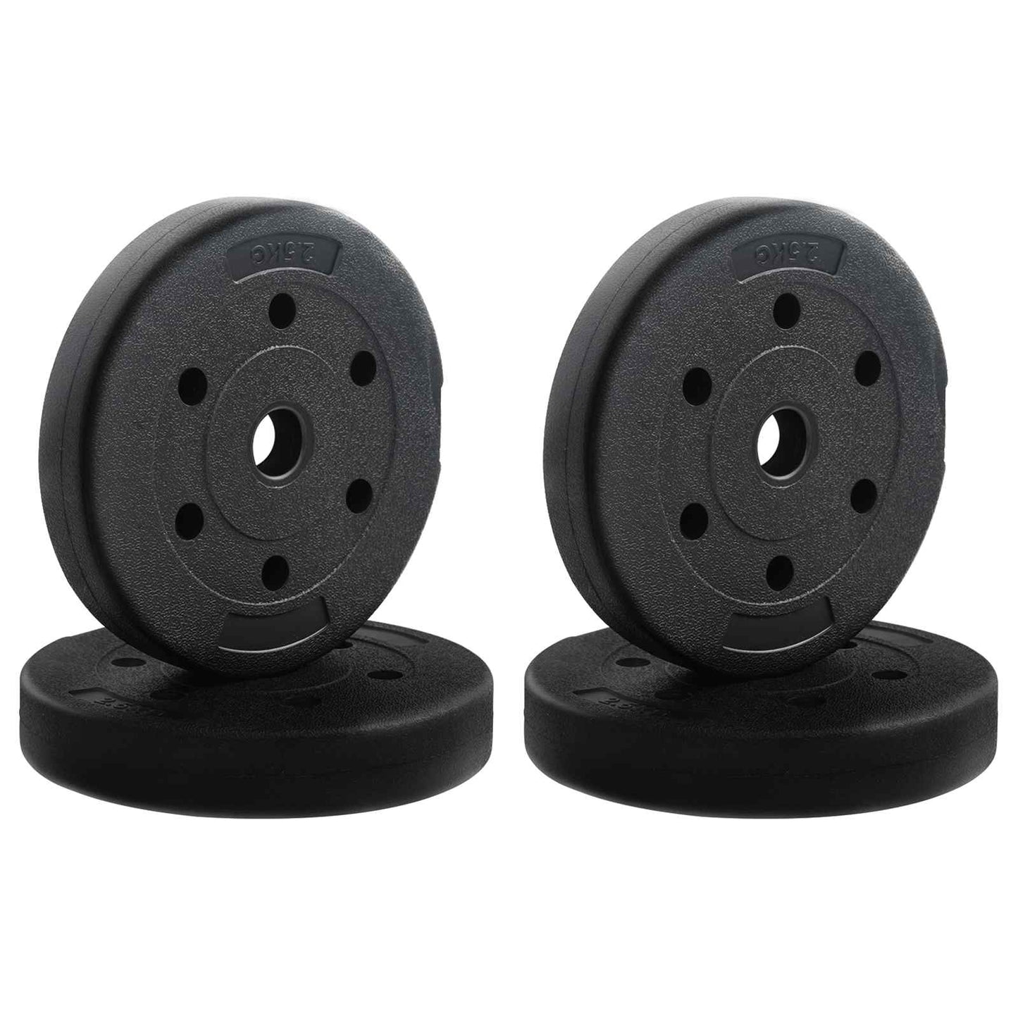 4-in-1 Hantelset Schwarz und Blau 121 x 19,5 x 19,5 cm